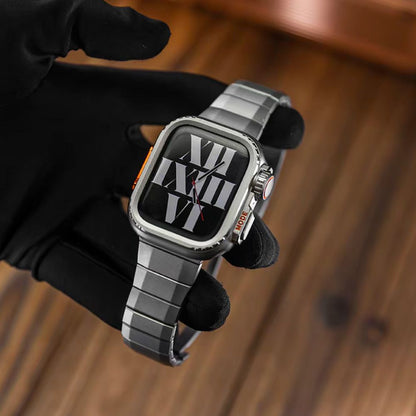 Luxury Titanium Casing + Straps For Apple Watch