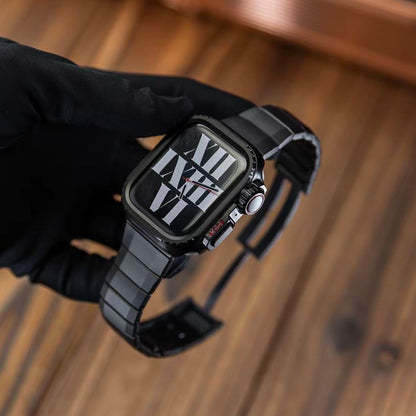 Luxury Titanium Casing + Straps For Apple Watch