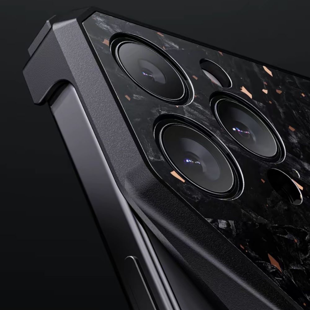 Real Carbon Fiber Titanium Bumper Case For iPhones