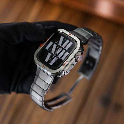 Luxury Titanium Casing + Straps For Apple Watch