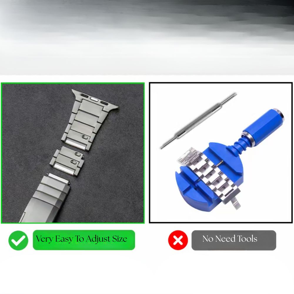 Luxury Titanium Casing + Straps For Apple Watch